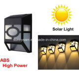 Warm White LED Solar Gate Post Pillar Light with CE and RoHS for Garden
