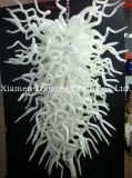 Elegant White Colored Longree Murano Glass Chandelier