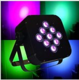 9*10W 4 in 1 Quad RGBW Wireless Battery Power LED Flat PAR Can Light