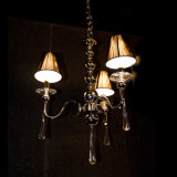 Lamp Shade Fabric Chain Chandelier Lighting (Tb1018-3L)