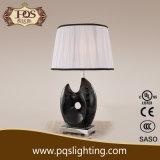 Black Resin Carving Flower E27 Table Lamp
