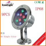 LED Lamp 9PCS Outdoor Underwater Light IP68 Stainless Steel (ICON-C004)