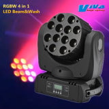 12X10W RGBW 4 in 1 LED Moving Head Wash