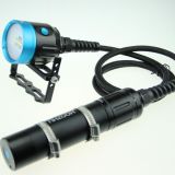 CREE Xm-L 2 LEDs Max 4000 Lm Canister Diving Light for Video with Four Colour Light