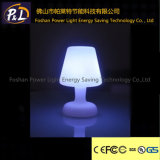 Color Changing Rechargeable PE Plastic LED Table Lamp