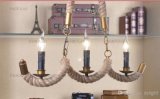 North Country Hemp Rope Pendant Lights Hand Made Hemp Rope Vintage Chandeliers for for Home Hotel Lobby