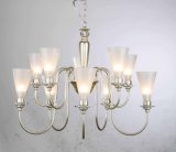 Iron Chandelier with Glass Shade Pendant Light (SD1181/5+5)