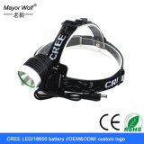 Multipurpose Long Light Range Rechargeable Bike LED Headlight with Xml-T6 LED