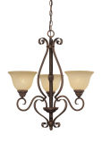 Hot Sale Chandelier with Glass Shade (1253RBZ)