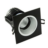 Drawing Black+Silver Inner Ring 12W COB LED Wall Washer Downlight