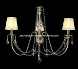 3 Lamps Cloth Modern Crystal Light Chandelier (NO 8858-3)