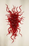 Wonderful Handmade Red Crystal Chandelier