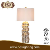 Silver Color Helicoid Shape Polyresin Wholesale Table Lamps
