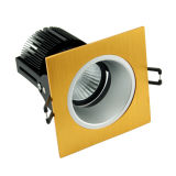 Drawing Gold+Silver Inner Ring 12W COB LED Wall Washer Downlight