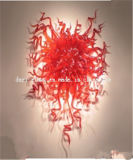 Red Blown Glass Chandelier Lighting for Decoration