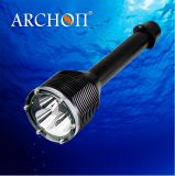 Professional LED Flashlight with 3 Pieces 26650 Li-ion Rechargeable Batteries