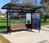 Bus Shelter with LED Light Box (HS-BS-E009)