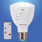 Rechargeable LED Emergency Bulb Light/Flashlight with Remote Controller