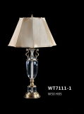 Fancy Brass Crystal Bedside Table Lamps (WT7111-1)