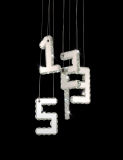 Number Letter Chandelier Hanging Crystal Lamp (EC933)