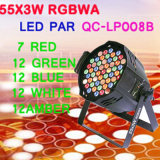 Stage Effect 55*3W RGBWA LED PAR Light for Wedding Equipment (QC-LP055)