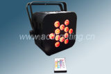 New Design IR Remote Control Battery LED Flat PAR Can Light for Stage