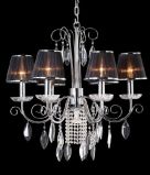 Cloth Shade Chandelier (HLH-22069/6+1)