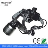 500m Long Light, Distance Rechargeable LED Head Lamp for Bicycle
