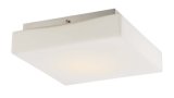 Simple Square 12ww LED Ceiling Light with Opal Glass (LED-15072C-SN)