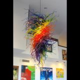 Colorful Hand Blown Glass Chandelier for Villa Decoration