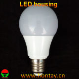 A60 LED Bulb Plastic Housing with Big Angle Diffuser