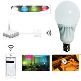 E27 E26 B22 Lamp Base Optional 5W RGBW WiFi Remote Control Light Lamp Smart Home System LED Bulb with Retail Packaging