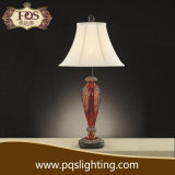 Red Transparent Resin American Style Table Lamp