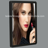 Cosmetics Advertising Display with Picture Frame for Slim LED Light Box