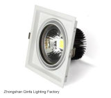 White and Suqare 20W LED Down Light with Aluminum