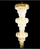 Fashion Style Spiral Down Crystal Chandelier with Bead Lamp