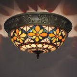 Popular Cheap Tiffany Ceiling Lamp with Europe Style for Hotel (XC12023)