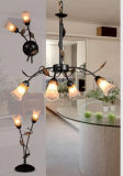 Iron & Glass Flower Lamps / Chandelier / Wall Lamp
