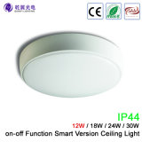 IP44 LED Oyster Wall Light with on-off Function Smart Version Ceiling Light (QY-CLS2-12W)