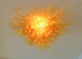 Yellow Special Hand Blown Murano Glass Crystal Chandelier
