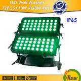 New Design Double Head Outdoor 72PCS X 10W Quad Color RGBW LED Wall Washer Light