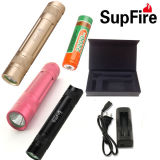3W Rechargeable LED Flashlight with 18650 or AAA Battery