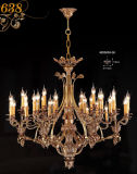 Luxury Golden Brass Chandelier Pendant Lamp (MD0638-36)