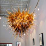 Brown Blown Glass Chandelier for Home Decoration