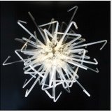 White Divergence Blow Glass Chandelier for Decoration Light