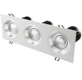 Spray White+Silver Inner Ring 45W COB LED Wall Washer