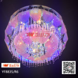 Colour Changing RGB Crystal Glass LED Ceiling Chandelier for Home Decoration (YF8835/R6)