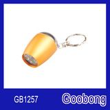 6LED Mini Aluminium Keychain Torch Flashlight