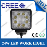 4WD Headlamp 12V 24V 24W LED Work Light Square
