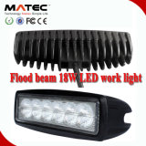 18W Flood Beam Work LED Light Lamp off-Road SUV Quad 4X4 4WD Truck Car Working Light